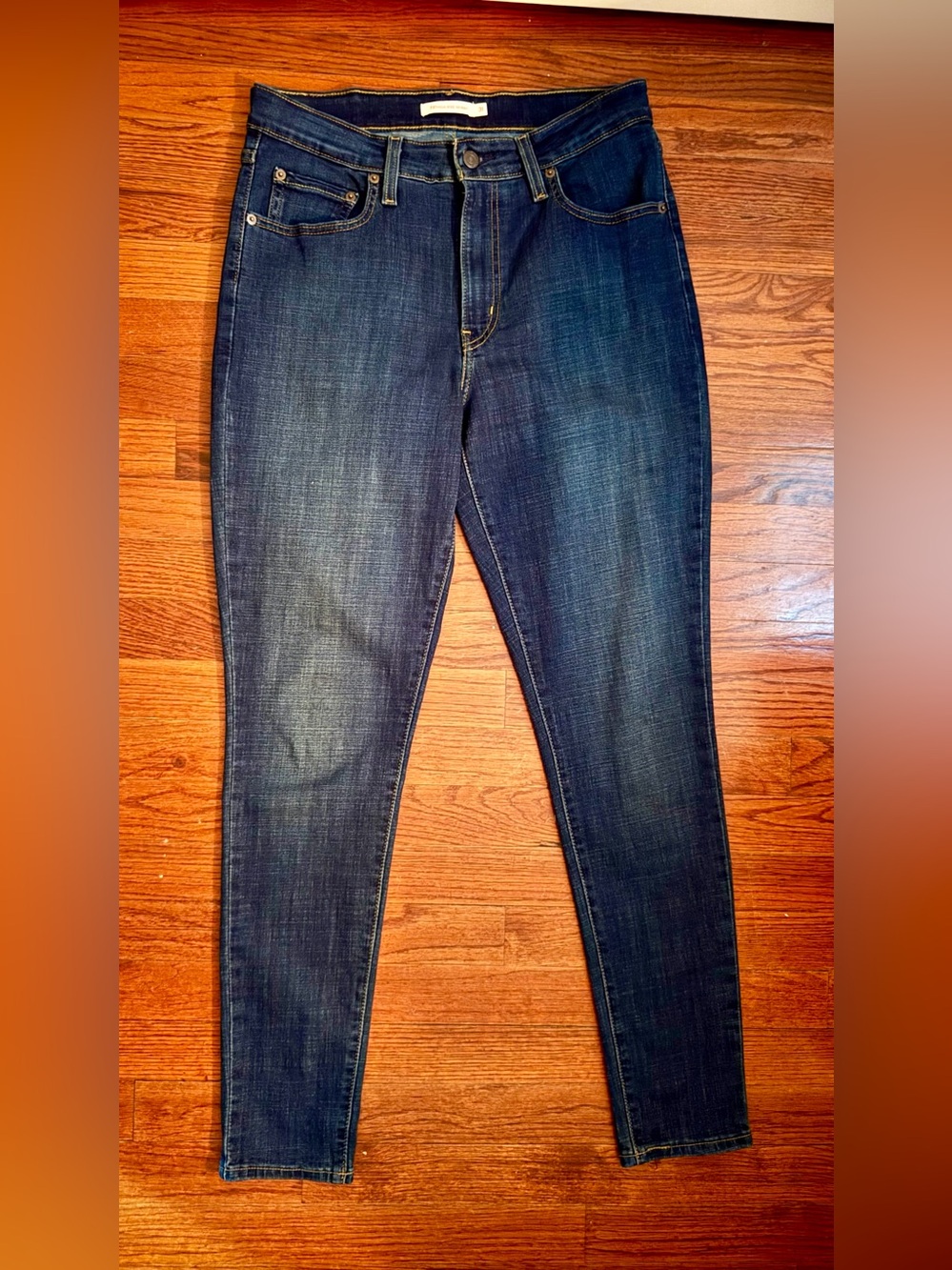 Levi's 721 High-Rise Skinny Jeans Very Dark Indigo Wash - Size 31x30